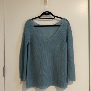 Demylee Cornflower Blue Linen Sweater